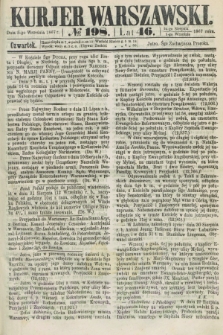 Kurjer Warszawski. R.46 [i.e.47], № 198 (5 września 1867)