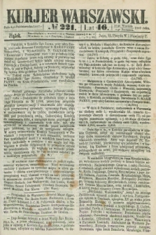 Kurjer Warszawski. R.46 [i.e.47], № 221 (4 października 1867)