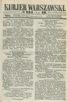 Kurjer Warszawski. R.46 [i.e.47], № 234 (19 października 1867)