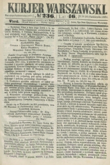 Kurjer Warszawski. R.46 [i.e.47], № 236 (21 października 1867)