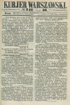 Kurjer Warszawski. R.46 [i.e.47], № 242 (29 października 1867)