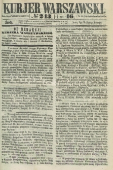 Kurjer Warszawski. R.46 [i.e.47], № 243 (30 października 1867)