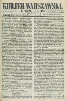 Kurjer Warszawski. R.46 [i.e.47], № 278 (12 grudnia 1867)
