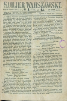 Kurjer Warszawski. R.47 [i.e.48], № 1 (2 stycznia 1868)