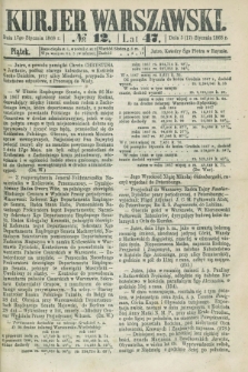 Kurjer Warszawski. R.47 [i.e.48], № 12 (17 stycznia 1868)