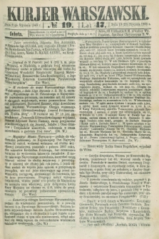 Kurjer Warszawski. R.47 [i.e.48], № 19 (25 stycznia 1868)