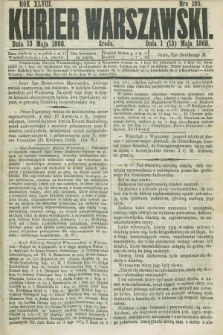 Kurjer Warszawski. R.48, Nro 105 (13 maja 1868)