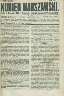 Kurjer Warszawski. R.48, Nro 194 (3 września 1868) + dod.