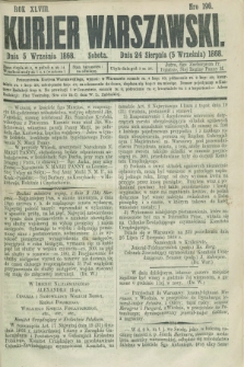 Kurjer Warszawski. R.48, Nro 196 (5 września 1868) + dod.