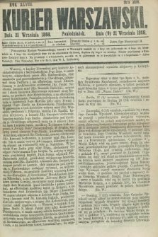 Kurjer Warszawski. R.48, Nro 206 (21 września 1868) + dod.