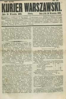 Kurjer Warszawski. R.48, Nro 211 (26 września 1868) + dod.