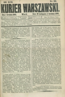 Kurjer Warszawski. R.48, Nro 266 (1 grudnia 1868) + dod.