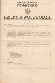 Pomorski Dziennik Wojewódzki. 1930, nr 27