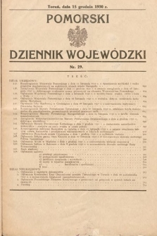 Pomorski Dziennik Wojewódzki. 1930, nr 29