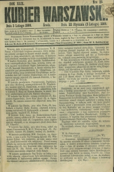 Kurjer Warszawski. R.49, Nro 25 (3 lutego 1869)