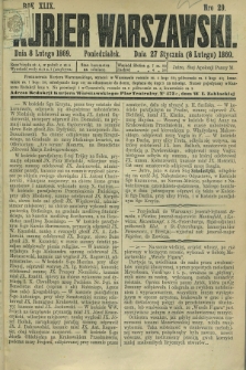 Kurjer Warszawski. R.49, Nro 29 (8 lutego 1869)