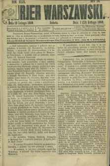 Kurjer Warszawski. R.49, Nro 34 (13 lutego 1869)