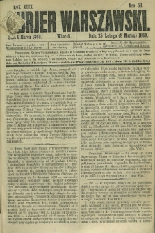Kurjer Warszawski. R.49, Nro 53 (9 marca 1869)