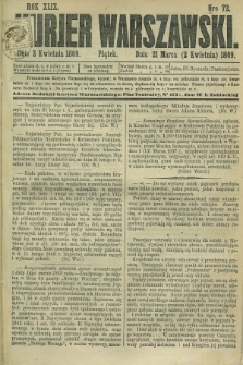 Kurjer Warszawski. R.49, Nro 72 (2 kwietnia 1869)