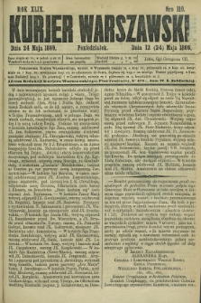Kurjer Warszawski. R.49, Nro 110 (24 maja 1869)