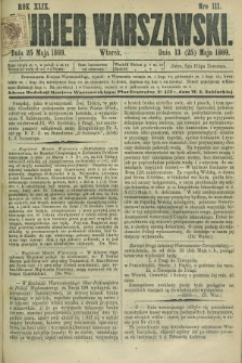 Kurjer Warszawski. R.49, Nro 111 (25 maja 1869)