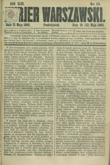 Kurjer Warszawski. R.49, Nro 115 (31 maja 1869)