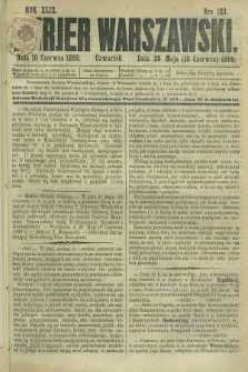 Kurjer Warszawski. R.49, Nro 123 (10 czerwca 1869) + dod.