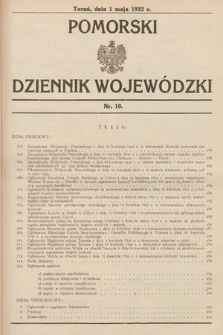 Pomorski Dziennik Wojewódzki. 1932, nr 10