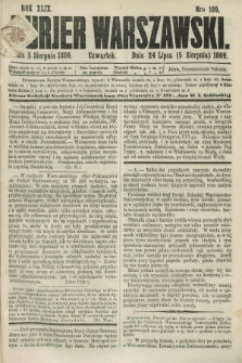 Kurjer Warszawski. R.49, Nro 169 (5 sierpnia 1869) + dod.