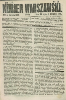 Kurjer Warszawski. R.49, Nro 171 (7 sierpnia 1869)