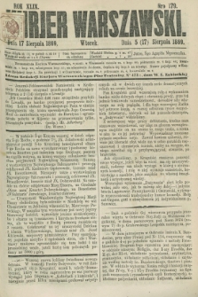 Kurjer Warszawski. R.49, Nro 179 (17 sierpnia 1869) + dod.