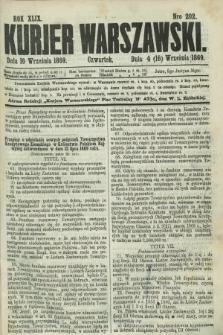 Kurjer Warszawski. R.49, Nro 202 (16 września 1869) + dod.