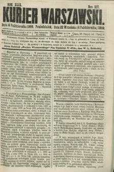 Kurjer Warszawski. R.49, Nro 217 (4 października 1869) + dod.