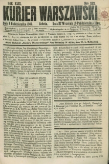 Kurjer Warszawski. R.49, Nro 222 (9 października 1869) + dod.