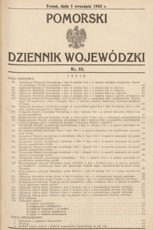 Pomorski Dziennik Wojewódzki. 1932, nr 18