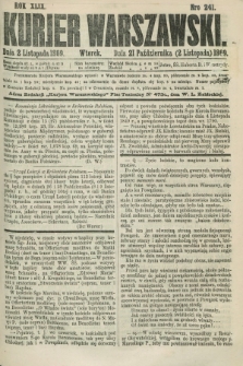 Kurjer Warszawski. R.49, Nro 241 (2 listopada 1869)