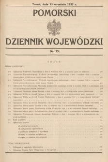 Pomorski Dziennik Wojewódzki. 1932, nr 19