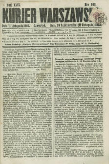 Kurjer Warszawski. R.49, Nro 249 (11 listopada 1869) + dod.