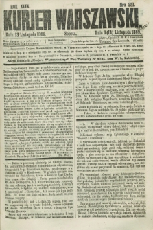 Kurjer Warszawski. R.49, Nro 251 (13 listopada 1869) + dod.