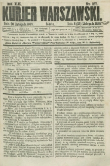 Kurjer Warszawski. R.49, Nro 257 (20 listopada 1869) + dod.