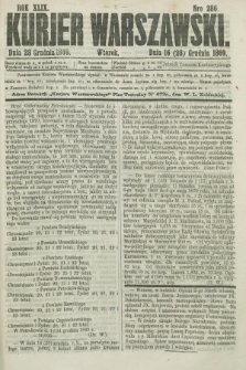 Kurjer Warszawski. R.49, Nro 286 (28 grudnia 1869) + dod. + wkładka