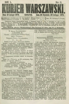 Kurjer Warszawski. R.50, Nro 31 (10 lutego 1870) + dod.