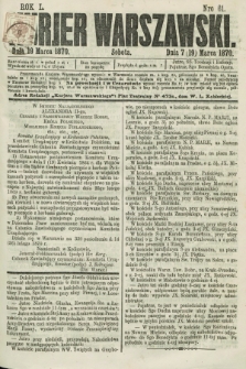 Kurjer Warszawski. R.50, Nro 61 (19 marca 1870)