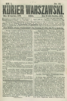 Kurjer Warszawski. R.50, Nro 138 (25 czerwca 1870) + dod.