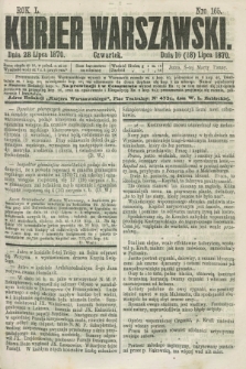 Kurjer Warszawski. R.50, Nro 165 (28 lipca 1870) + dod.