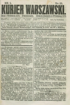 Kurjer Warszawski. R.50, Nro 195 (5 września 1870) + dod.
