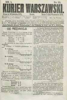 Kurjer Warszawski. R.50, Nro 201 (14 września 1870) + dod.