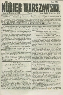 Kurjer Warszawski. R.50, Nro 203 (16 września 1870) + dod.