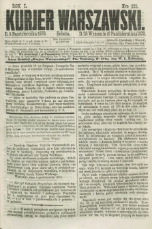 Kurjer Warszawski. R.50, Nro 222 (8 października 1870) + dod.