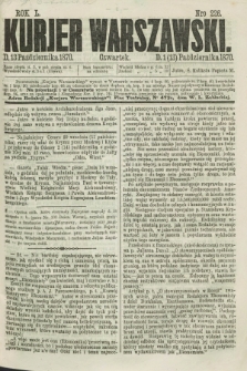 Kurjer Warszawski. R.50, Nro 226 (13 października 1870) + dod.